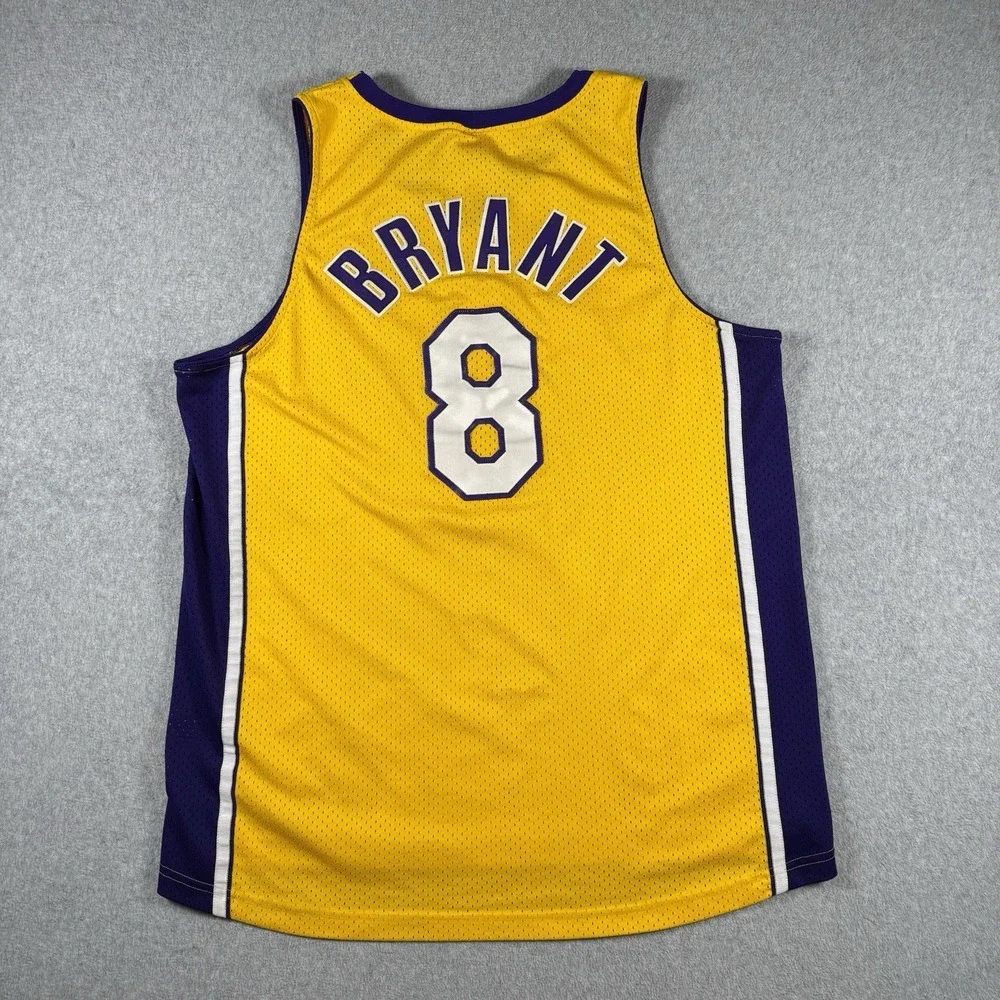VTG 2000's Nike Kobe Bryant #8 Lakers NBA Gold Jersey Stitched Made In USA XL
